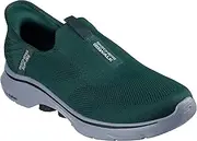 [Skechers] Men's Hands Free Slip-Ins: Gowalk 7 Laceless Sneaker, Easy On 2 - Green, US 12