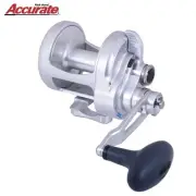 ACCURATE Conventional Twin Drag 2-Speed Lefthanded Reel BOSS XTREME BX2-600W-S