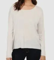 $110 Splendid Women's White Cashmere Blend Circle Pull-Over Sweater Size X-Large