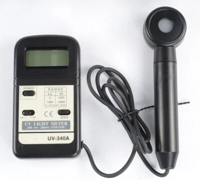 Pocket Digital UV Light Meter Tester UVA UVB Measure Tool UV-340A Tester