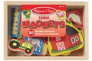 [Melissa and Doug] Melissa & Doug: Wooden Magnets Set - Farm