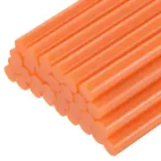 30pcs Mini Hot Glue Gun Sticks 8" x 0.43" for Glue Gun, Orange