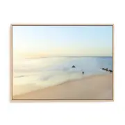 Artey | Seascape Photo II - Framed Canvas - Natural Frame - 60 x 80cm