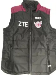 NRL Manly Padded Vest - Black - Womens