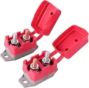 PLAFOPE 6 Pcs Marine Grade 12v/24v Auto Reset Circuit Breaker Ip66 Boot for Boat Ship Corrosion-resistant Push-to-reset