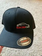 Original Flexfit Baseball Hat Cap Fitted Flex Fit Ballcap ELECTRO Car Black S/M