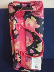 Gloria Vanderbilt Floral Wheeled Duffle Bag Luggage Telescopic Handle ( NEW )