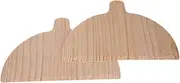 Wooden Pizza Peel - Pizza Oven Paddle, Wooden Pizza Paddle, Half Round Pizza Board | Set of 2 Pizza Oven Paddle Pizza Paddle, Pizza Oven Bread Crust, Pizza Pan Transfer Spatula