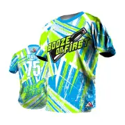 CUSTOM T-Shirt JERSEY Personalized Name Team - Booze on First - Softball Jersey