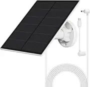 Solar Panel for Ring Camera,5W Solar Panel for Ring Spotlight/Spotlight Pro &Stick Up Cam Battery,Stick Up Cam 2nd & 3rd Gen,IP65 Waterproof Solar Charger (White)