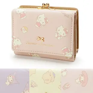 【震撼精品百貨】Hello Kitty_凱蒂貓~日本三麗鷗sanrio KITTY日本珠扣短夾/零錢包-粉*03621