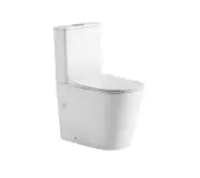 New Zumi Extra High Back to Wall Bathroom Rimless Toilet suite MB-028