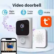 2.4GWifi Smart Visual Doorbell Mobile Phone Remote Voice Intercom 1080P HD Night