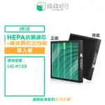 綠綠好日 適用 IRIS OHYAMA IJC-H120 / IJC-H120HF【單入】HEPA抗菌 蜂巢式顆粒活性碳