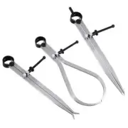 3PC CALIPER / SPRING DIVIDER SET MACHINIST TOOLS 150MML INSIDE OUTSIDE AU STOCK