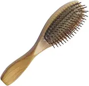 Beatifufu Green Sandalwood Hair Brush Comb Cushion Massage Detangle Hairbrush Scalp Massager