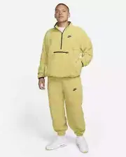 Nike Sportswear Club Polar Fleece Jogger Sweatpants - Buff Gold/Black - Size M