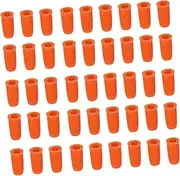 AUTSUPPL 100pcs Eyelash Extensions Glue Bottle Replacement Head with Blocking Needle Eyelash Glue Bottle Nozzle Caps for Home and Professional Beauty Salon Use