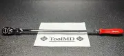 Snap-on Tools USA NEW RED 1/2" Drive Extra Long Flex-Head Ratchet SHLFD80AR