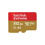 SanDisk 512GB Extreme microSDXC UHS-I Memory Card with Adapter - C10, U3, V30, 4
