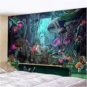 Tapestry Wall Hanging Creative Forest Realistic 3D Tapestry Home Decor Tree Print Wall Art Tapestry Beach Sun Shawl Scarf Bedspread Blankete,G,150X130CM/4180 (Color : S, Size : 150X200CM)