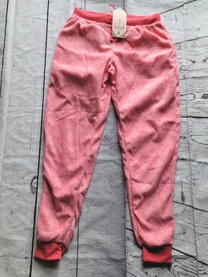 New Mayfair Women's' Size S Pink Micro Fleece Pajama Lounge Pants
