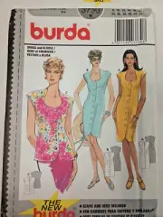 Burda 3730 Adult Dress Top Sewing Pattern Size 8-18 Uncut Envelope Damage