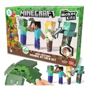 Minecraft Make Your Own Zombie Attack Kit Creative Maker Kitz Toy