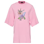 [We11done] Pink Jeff Monster Drawing T-Shirt