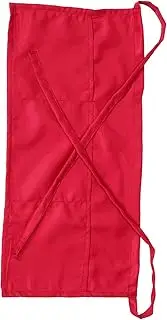 [GALPADA] Half-length Chef Server Waist Apron Pockets Polyester for Kitchen Cafe