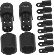 POPETPOP 10Pcs Bungee Cord End Hooks for Kayaks and Boats Water Resistant Elastic Cord Terminals for Cordage Replacement and Deck Kits