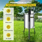 4-Frame Electric Honey Extractor with 120W Motor and Dual Clear Lids