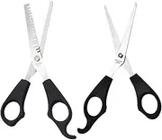 FOMIYES 2Pcs Professional Hair Cutting Scissors Durable Hairdressing Shears for Easy Hair Trimming and Styling for Home and Salon Use