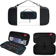 Travel Carrying Case for Switch 2 (2025) Console Hard Shell Portable Case Shockproof Oxford Cloth EVA Storage Bag for Switch 2 Accessories
