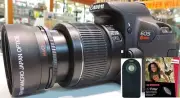 Wide Angle Macro Lens +UV FILTER +REMOTE For Canon t2i xt t3 t3i t4 T5 T5I T2I