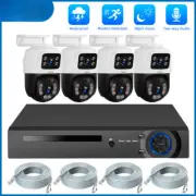 Waterproof 6MP HD Surveillance Camera System Dual Lens WIFI IP Home Security New