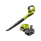 Ryobi One+ 18V 4.0Ah Cordless Electric Garden Leaf Blower & Battery Charger Kit