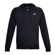 Under Armour Mens Rival Full Zip Cotton Hoodie - Black