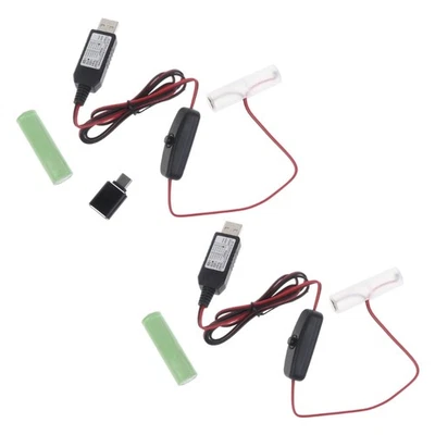 Battery Eliminator USB Type C to 3V LR6/AM3/AA Battery Eliminator for 2x AA