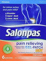 [Salonpas] Pain Relieving Hot Gel-Patch, Pack of 3 (18 patches total)