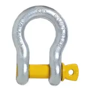 BEAVER 3.2T 16X19MM SCREW PIN BOW SHACKLE S GRADE YELLOW 242316P