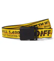 [Off-White Kids] Off-White Kids Logo jacquard belt I yellow