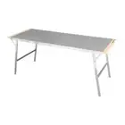 Folding Trestle Table Lightweight Portable Table for Party Outside Camping