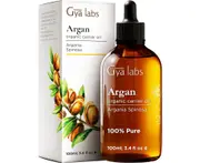 Gya Labs Organic Argan Oil for Hair - Pure Cold-Pressed Moroccan Argan Oil for Skin & Face - Moisturizing Argan Hair Oil for Lotions, Soaps & Hair Conditio