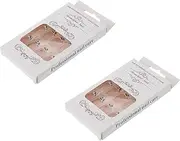 minkissy 2 Pcs Wearing Nail Patches Nail Decals Fake Nails False Nails Nail Art Supplies Nail Art Sticker Artificial Fingernails Nail Decorations Press on Nails Nail Tips Abs