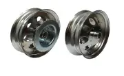 10" x 2.50" Mini Bike Drive Wheel Floater Chrome Plated Rear Rim Teeth: 60T #35