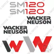 Fits Wacker Neuson SM120 Decal Kit Mini Utility Loader 7 YEAR OUTDOOR 3M VINYL!