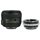 Nikon AF-S 50mm f/1.4G Lens works with Sony Alpha A7 A7R A7s A7c A6600 A6500