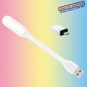 Durable 1PCS Boosting Mini USB LED Light Lamp and 1PCS Type C USB 3.0 Adaptor