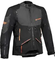Ixon Ragnar Motorcycle Textile Jacket, black-grey-orange, Size 3XL for Men Black Grey Orange